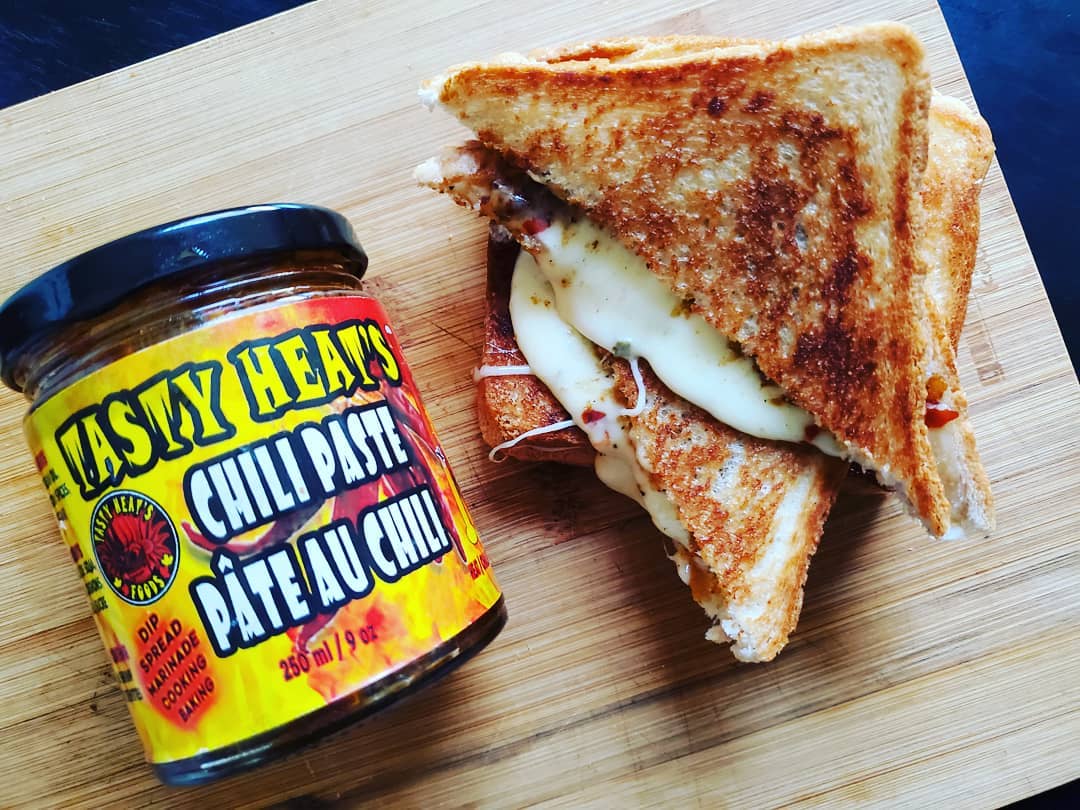 Canadian Chili Paste with Cheese Sandwich